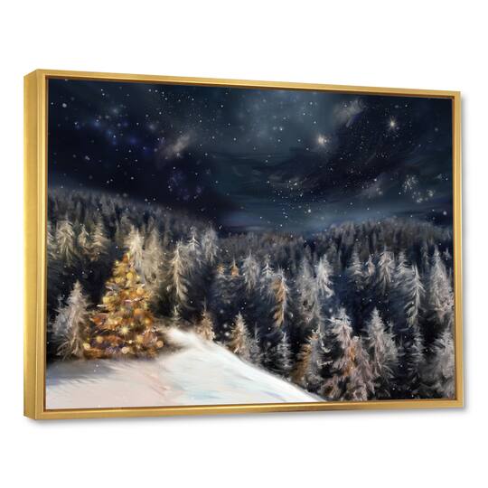 Designart - Night Forest Christmas Tree